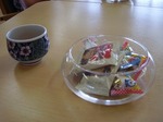 お茶とお菓子